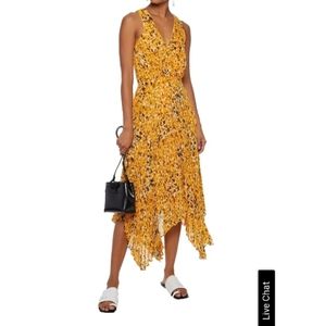 NWT Derek Lam 10 Crosby Pleated Skirt Midi Dress